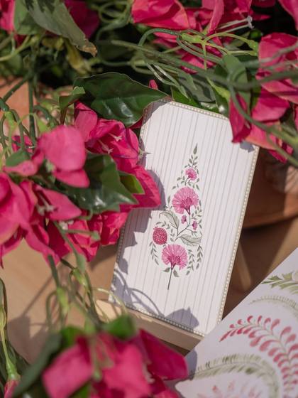 Signage and Floral detail — wedding decor — Alila + Samode Jaipur